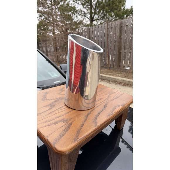 Nambe 541 Wine Chiller Cooler Modern Metal Barware Made in USA - Picture 2 of 10